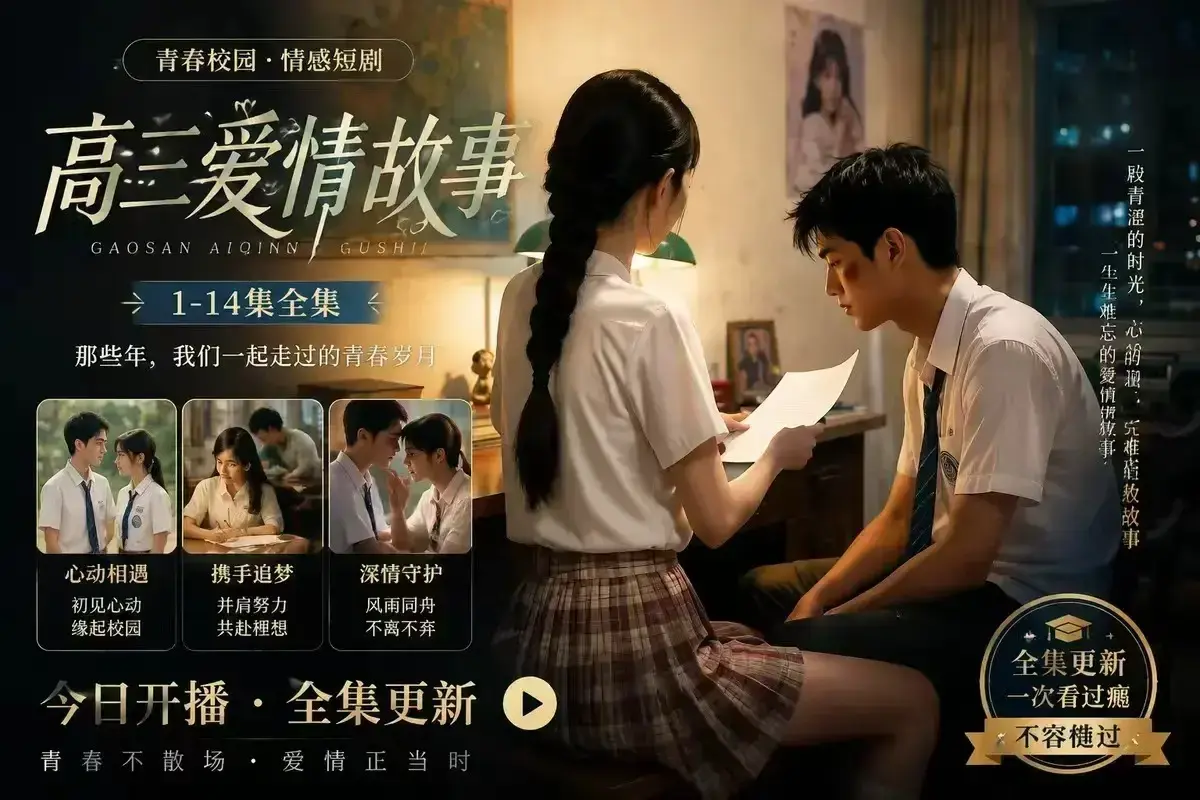 《B中爱情故事》AI校园短剧全集-误会篇4KHDR无删减完整版-百度网盘资源下载-高清在线秒存