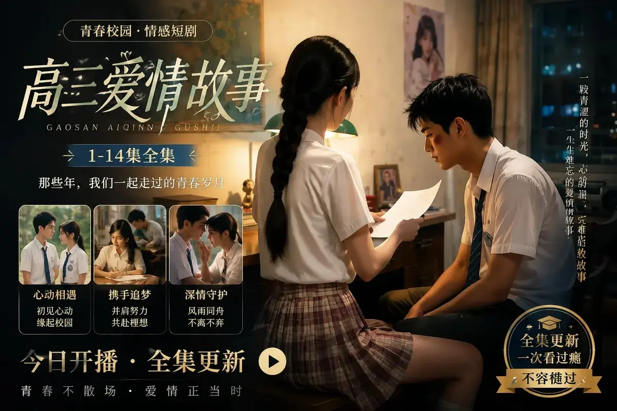 黄果魔改AI短剧《高三爱情故事》高清未删减全集在线观看-蓝光修复中字版-百度阿里云盘直链-全程高能无尿点